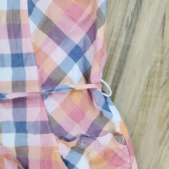 🔹️Columbia PFG Plaid Super Bonehead Button Front Sleeveless Dress Large - Picture 9 of 12
